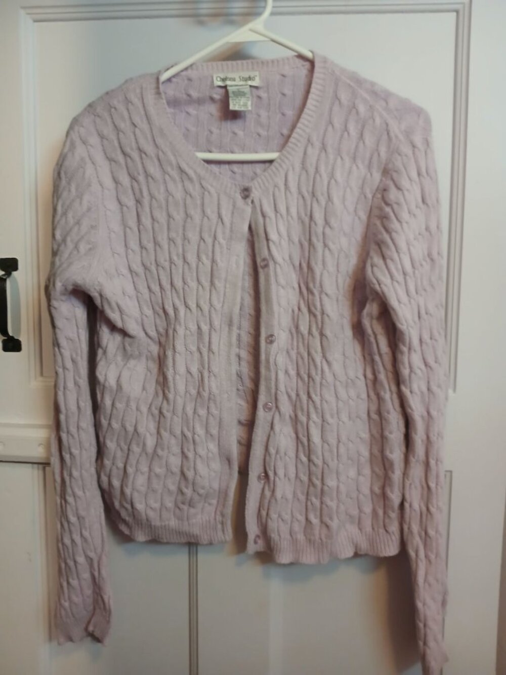 Chelsea Studio Womens L Purple Sweater